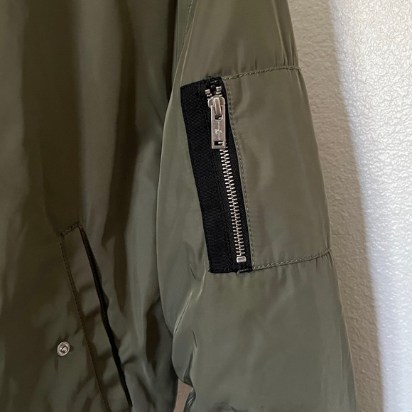 7 For All Mankind Olive Bomber Jacket - women’s - Picture 6 of 10